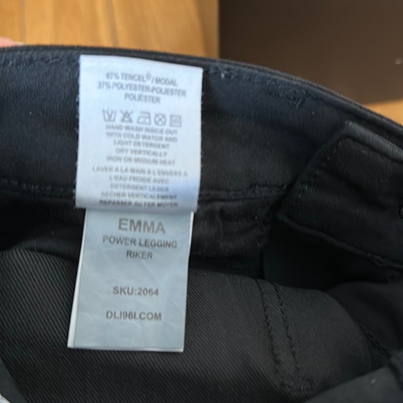 Unworn DL1961 Black Power Leggings - Picture 6 of 6